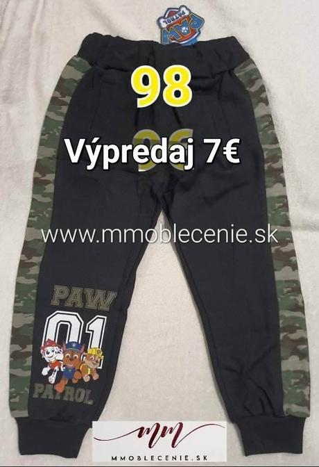 Tepláky paw patrol, disney,98