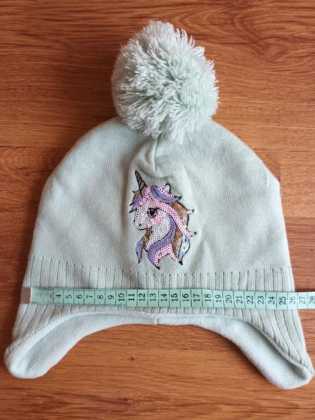 Teplučká zimná čiapka s brmbolcom, veľkosť 134 cm, h&m,134