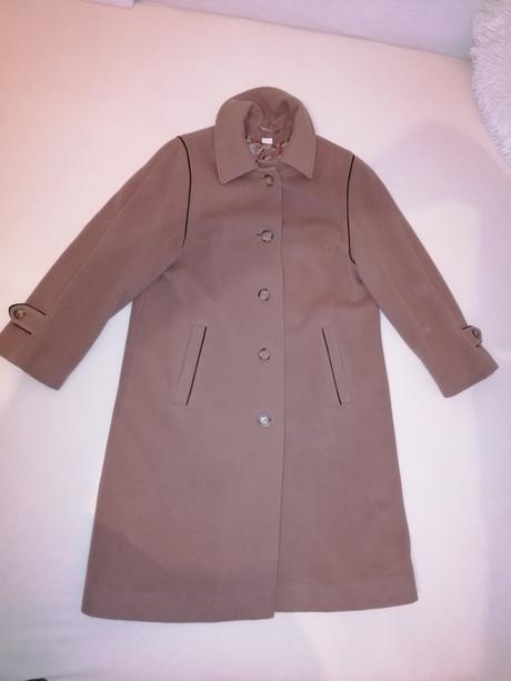 Flaušový svetlý kabát, m