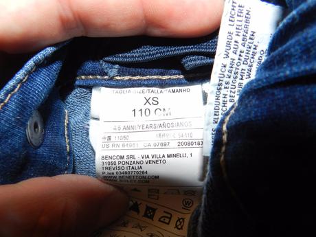 Riflové kraťasy, benetton,110