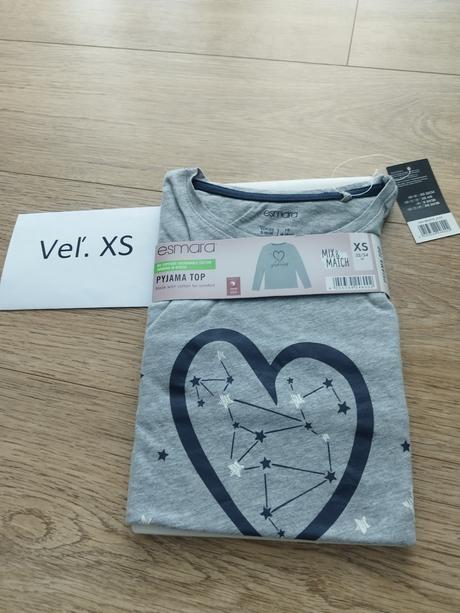 Sivé pyžamove tričko, esmara,xs