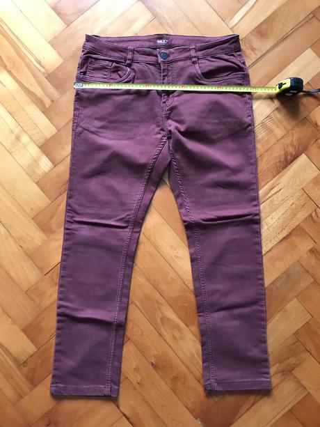 Elastické bordové nohavice, 34