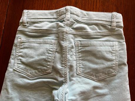 Teplejšie mentolové slim fit nohavice, h&m,128