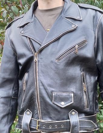 Pánsky kožený kabát, xl