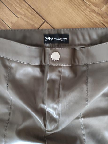 Koženkové nohavice, zara,m