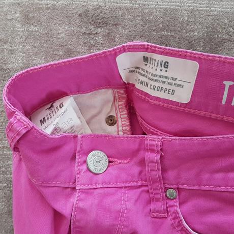 Nohavice nad kolená,plátienkové- mustang, 158