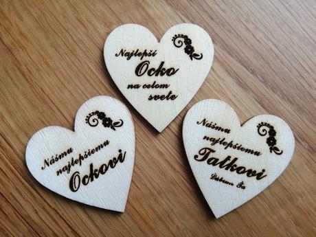 Drevená magnetka 5 cm,