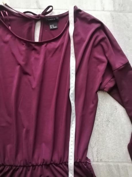 Bordové šik šaty lindex, vxs-s, lindex,s