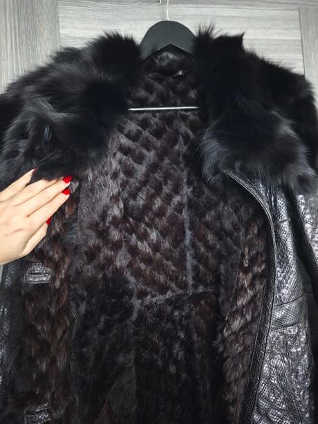 Kozeny kabat s pravou kozusinou, m