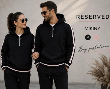 2ks mikiny -cena za m a l, reserved,l
