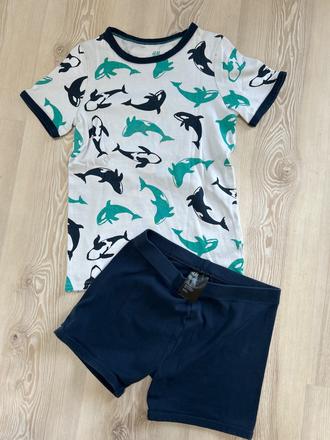 Letne pyzamo delfin, h&m,140