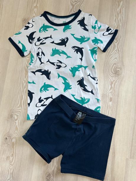 Letne pyzamo delfin, h&m,140