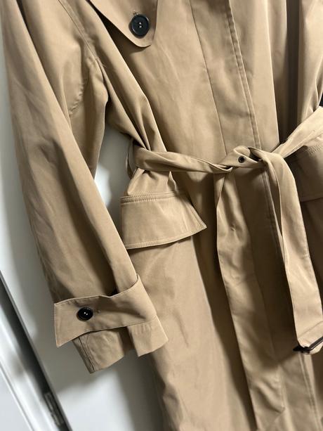 Cream oversize trenčkot, 38