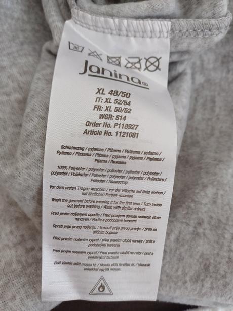 Nové dámske pyžamo, kik,46