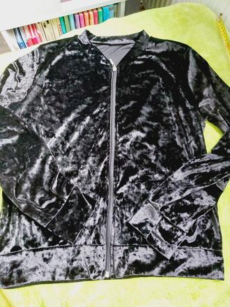 Tenká velurova mikina, m