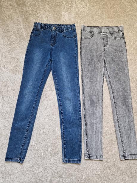 Sivé rifle leginy h&m 146, h&m,146