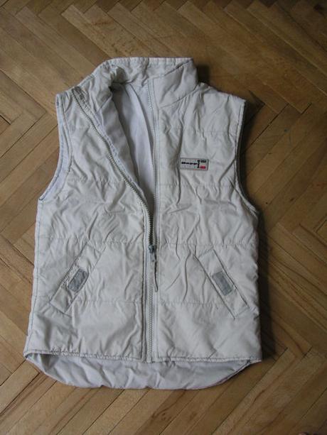 Šušťáková vesta béžová 122/128, 122