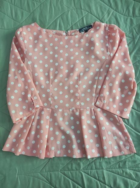 Bodkovaná blúzka, veľkosť 8, s