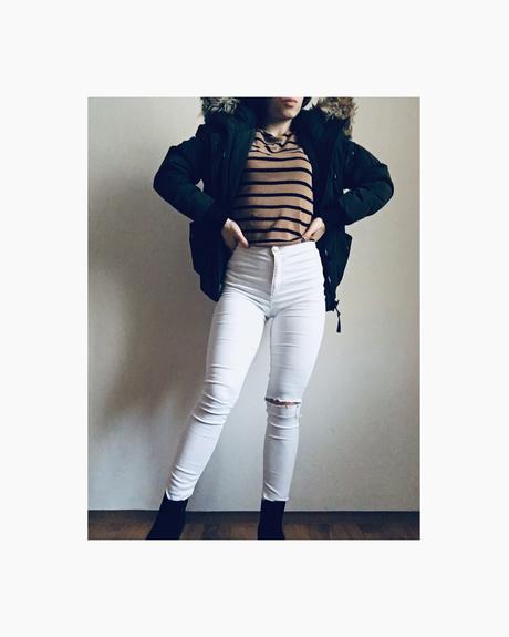 Dámska olivová bunda, new yorker,m