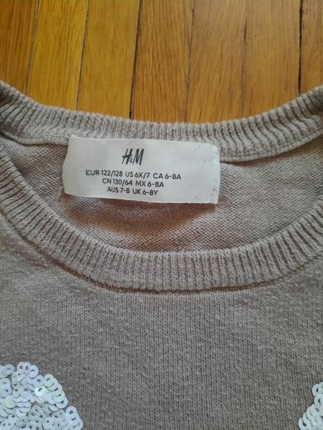 Dievčenský pulóver, h&m,122