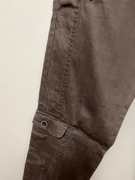 Ľanovo-bavlnené cargo nohavice calvin klein jeans, calvin klein,m