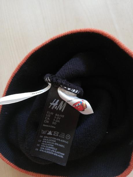 Čiapka cars 86-98, h&m,86