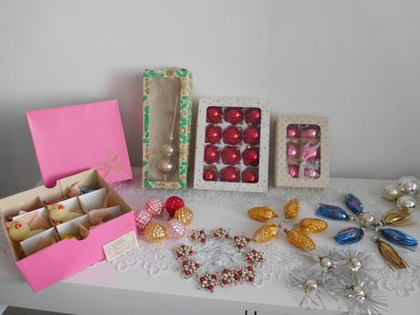 Retro vianočné ozdoby,,