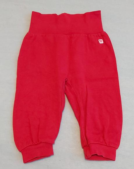 Tenké tepláčky červené h&m 68, h&m,68