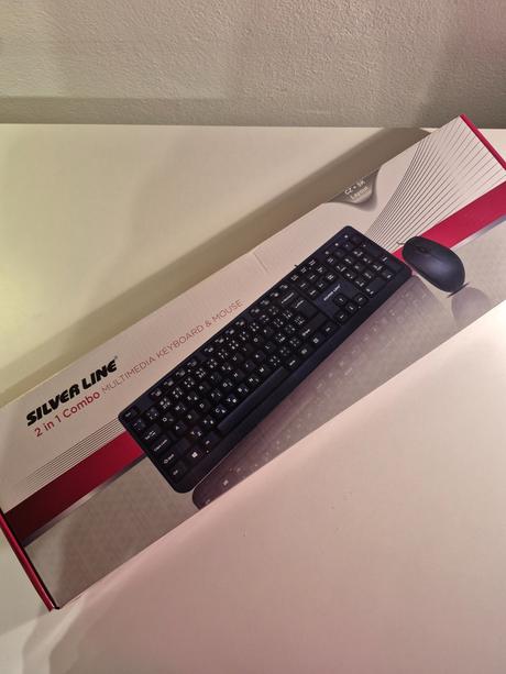 Sada klávesnice a myši silver line, 