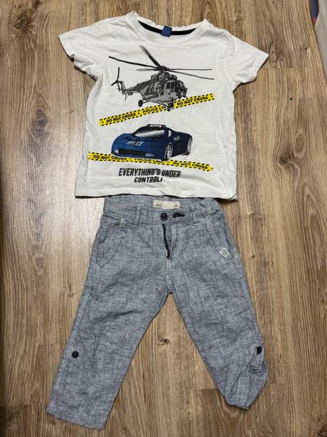 Letné nohavice kraťasy tricko, l.o.g.g.,92