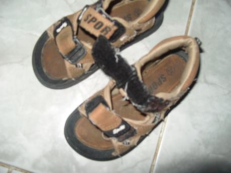 Sport kozene sandalky v 24 -15,5cm , 24