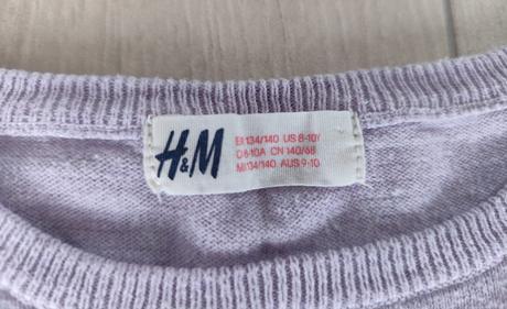 Predám dievčenský sveter, h&m,134