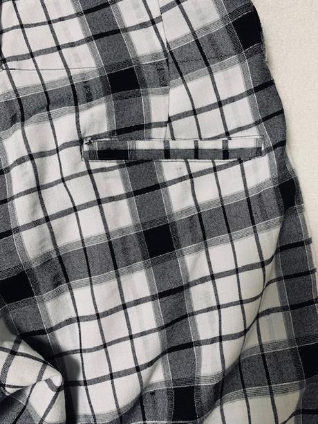 Kockované elegantné krátke nohavice, m