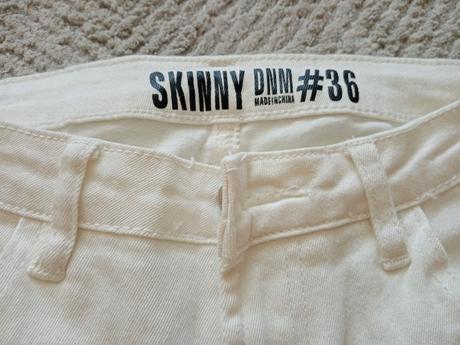 Skinny rifle s kvetmi vel. 36, denim,s