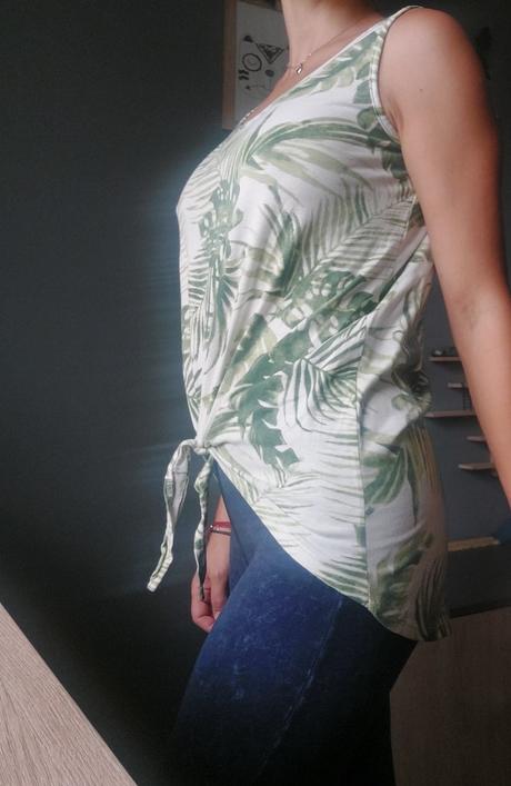 Predĺžené tielko jungle, s