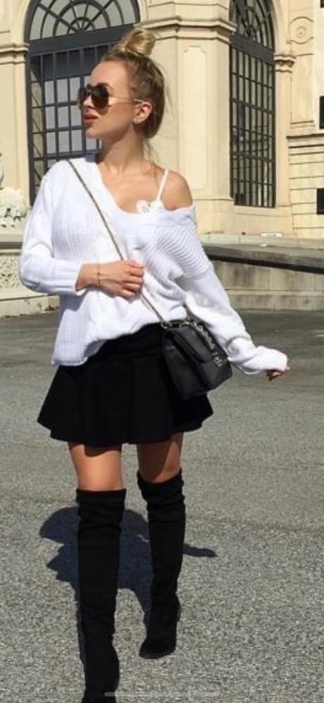 Snehovobiely svetrik bohoo, s