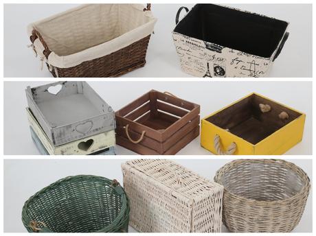 Košíky-debničky-vedrá dekorácia/na fotenie, 