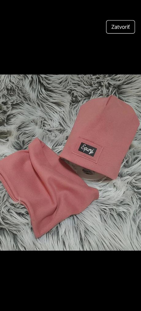 Set bavlneny pudrovej farby, max do 4 rokov, 104