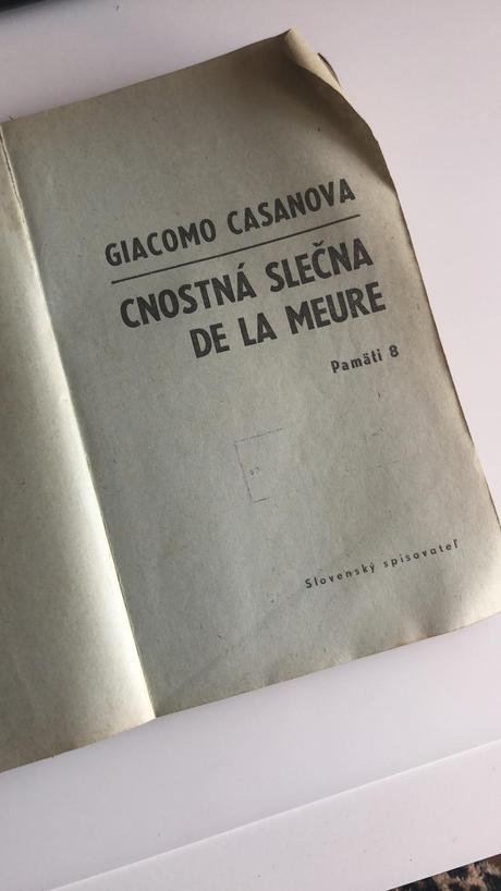 Cnostná slečna de la meure - giacomo casanova,