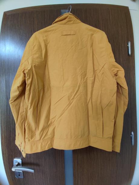 Zlta prechodna malo nosena bunda, velkost m-l, l