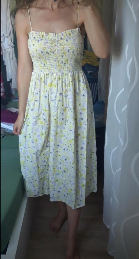 Midi šaty, h&m,s