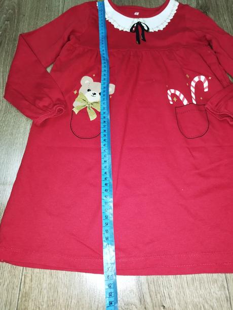 Šaty vianoce 110/116, h&m,116