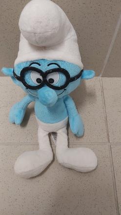 Hračka šmolko modrej farby, plyš, 