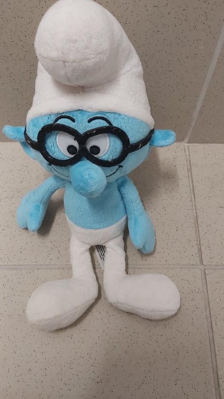 Hračka šmolko modrej farby, plyš, 