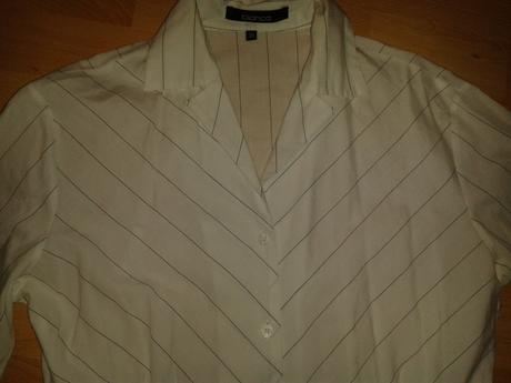 Biela kosela s jemnymi pruzkami, 38