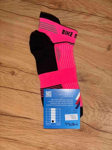 Cyklistické ponožky mira 37/38, 37 / 38
