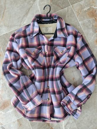 Oteplená košeľová bundička, m