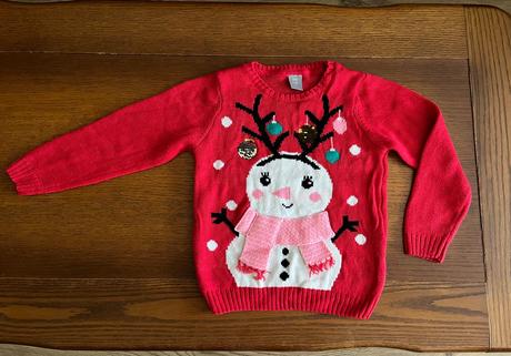 Vianočný pulóvrik so snehuliakom, kids,122