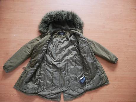 Predľžená zimná vetrovka s kapucňou, vero moda,xs