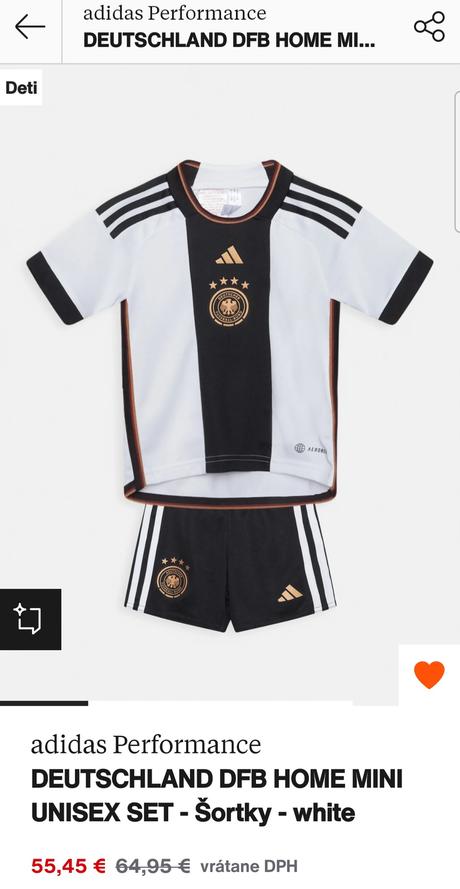 Originál dres nemecko, adidas,116